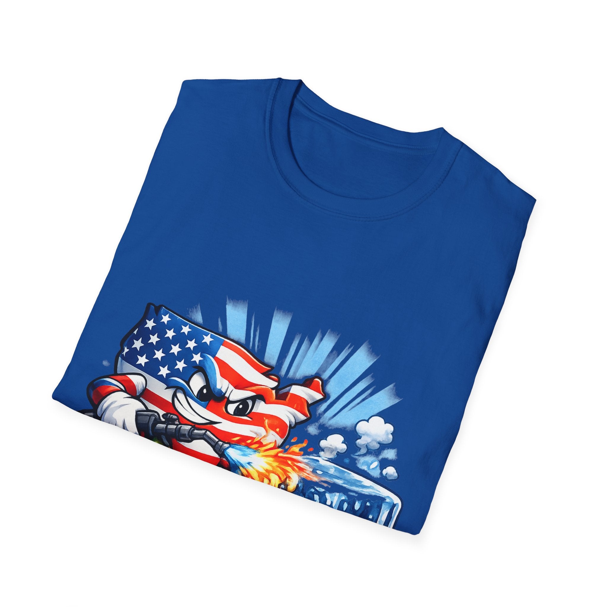 Patriotic Firefighter ICE Protest T-Shirt