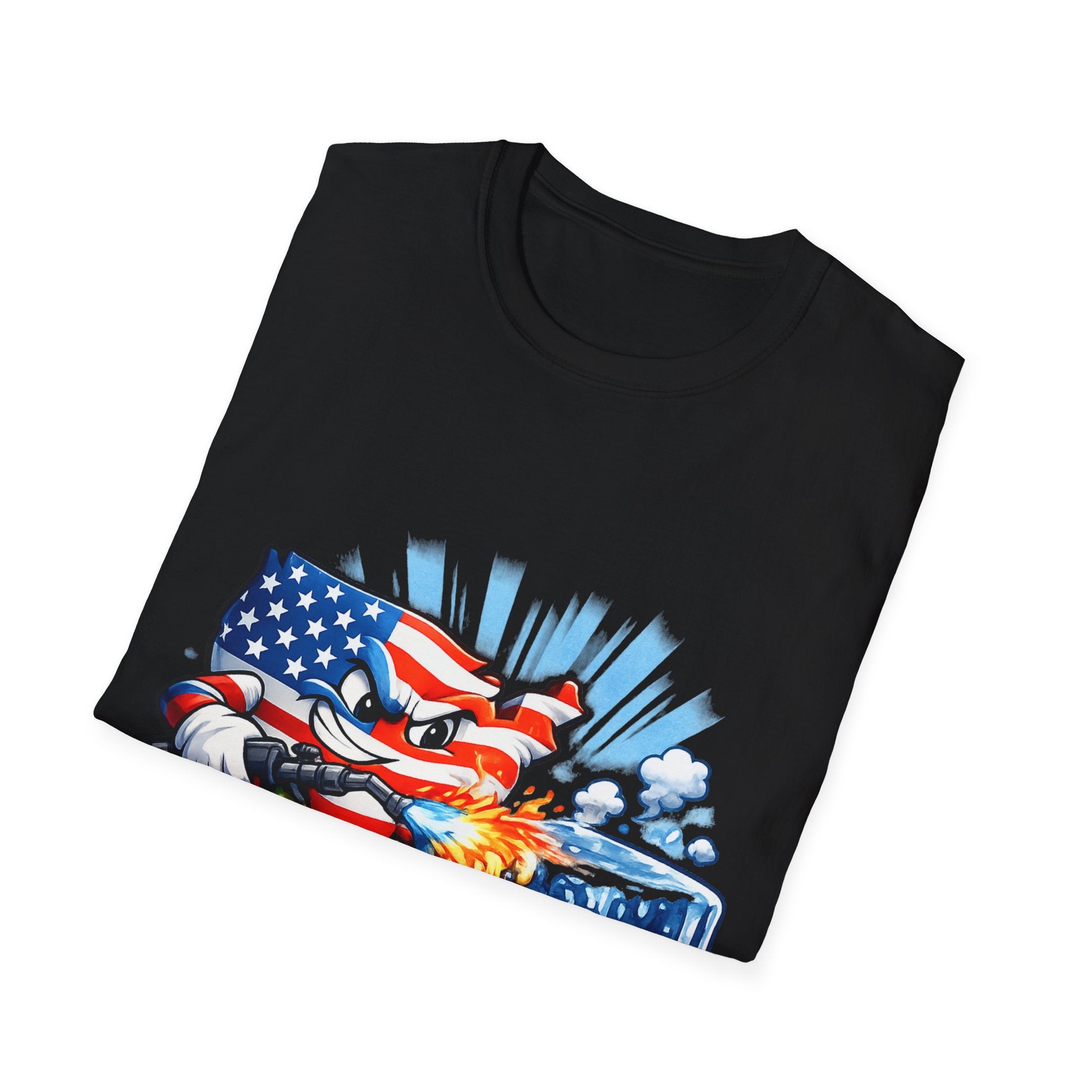 Patriotic Firefighter ICE Protest T-Shirt